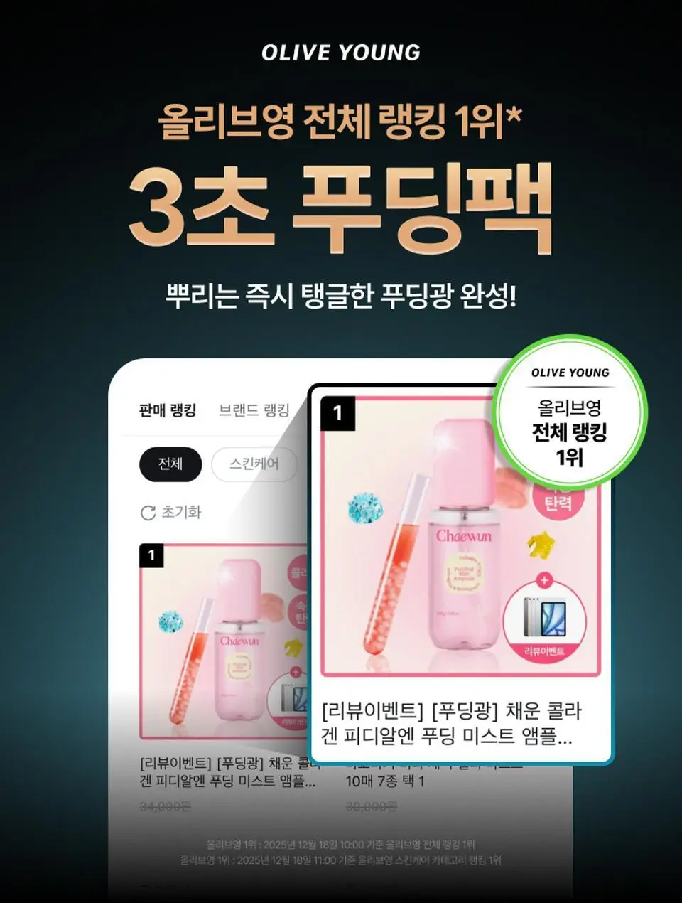 [푸딩광] 채운 콜라겐 피디알엔 푸딩 미스트 앰플 100g 상세페이지 5